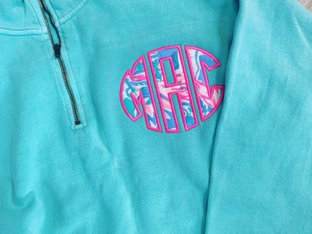 Lilly Pulitzer Monogrammed Comfort Colors Quarter zip Online