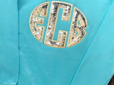 KIDS Mermaid Sequined Comfort Colors Monogrammed sweatshirt Fashion